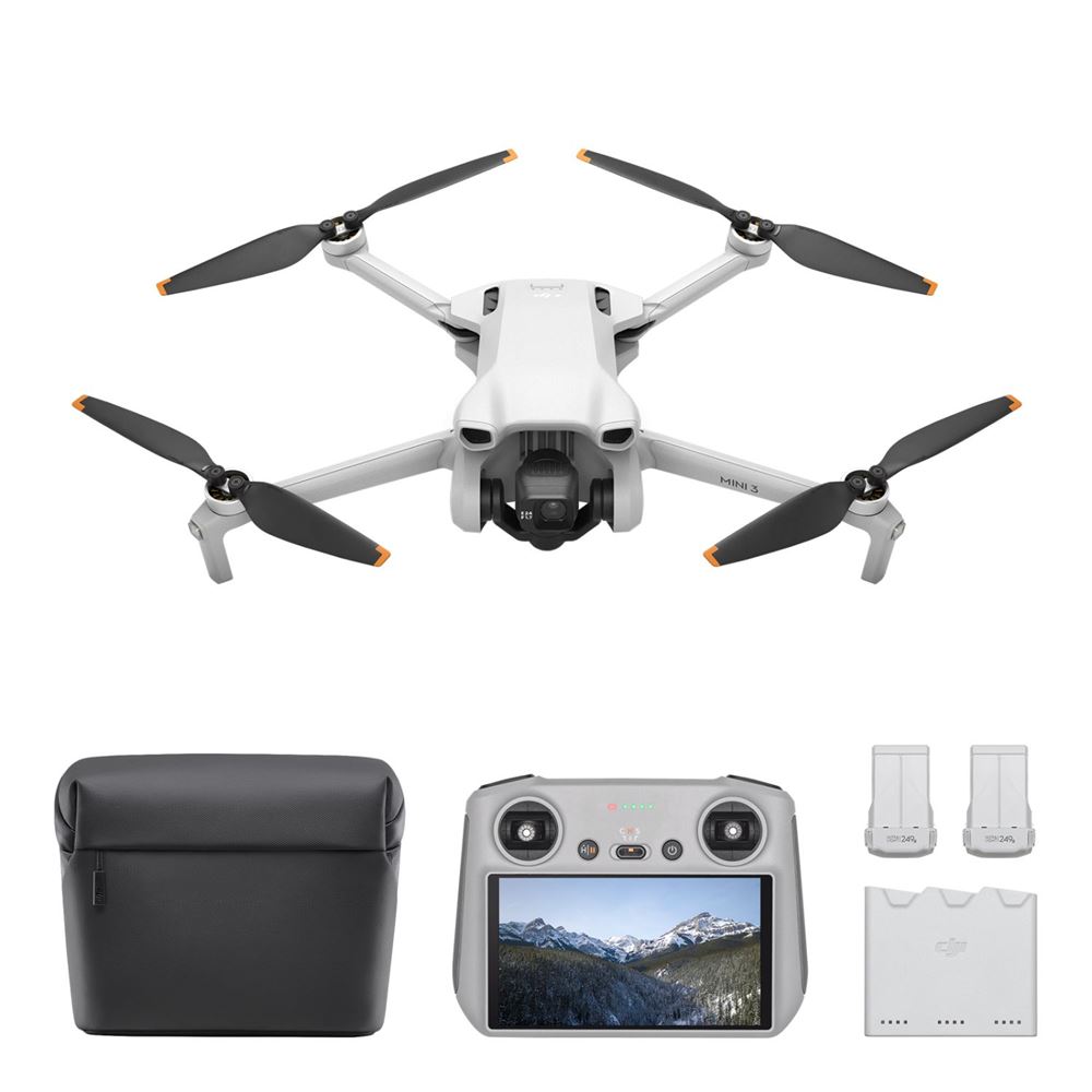 Drone-Dji-Mini-3-Fly-More-Combo-avec-radiocommande-smart-controller-Gris.jpg Dji Mini 3 Volar más Drone combinado con mando inteligente Mando a distancia gris - Imagen 1
