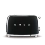 Tostadora Smeg TSF01 Tostadora de 2 ranuras negra